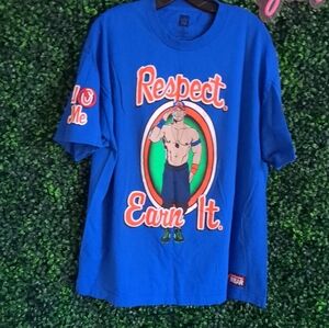 MINT John Cena Respect Earn It WWE Authentic shirt SIZE XL WWF
